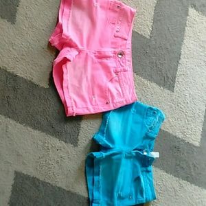 Lot of 2 JUSTICE Girls SHORTS size 14